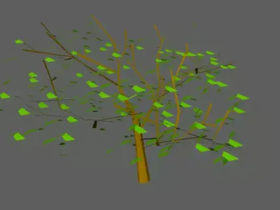 ARVORE tree with leaves Free 3D model