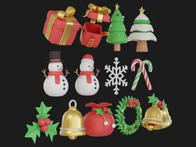 Christmas Pack 3D model
