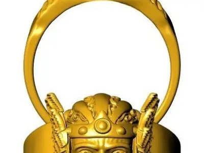 Soldier ring 3D print model