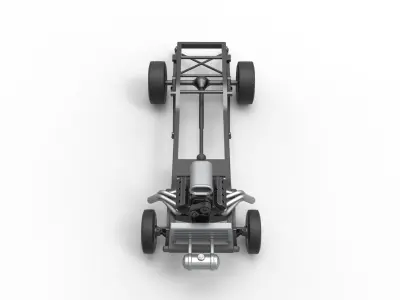 Chassis of Gasser Scale 1 to 25 3D print model