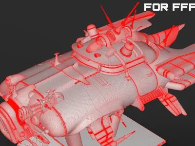 Immortal flying car for FDM printers 3D print model