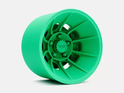 15x10 American Racing Vector Wheel and Brake 3D print model