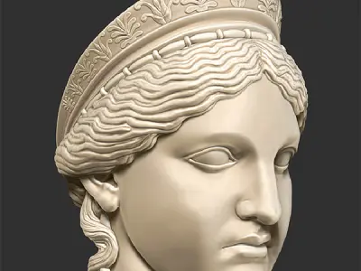 Printable bust of Hera 3D print model