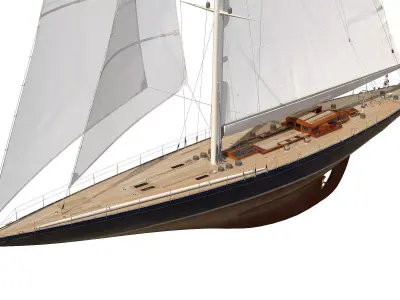 J-Class Yacht 3D model