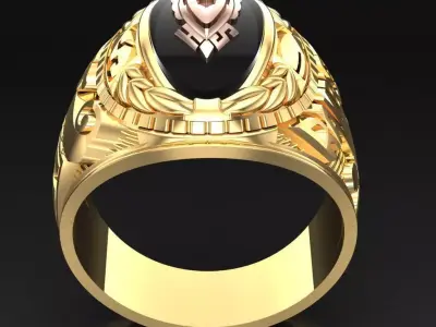 Luxury Men Rings Designs 6MR099 3D print model