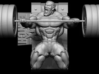 SUPIN PRESS BODYBUILDING 3D print model