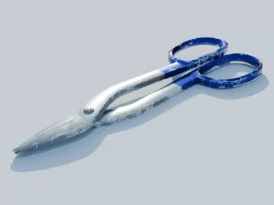 Tin Snips Low-poly 3D model