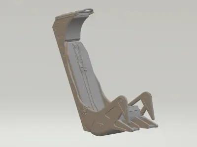 Siege pilote avion Free 3D print model