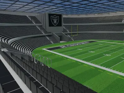 Las Vegas Raiders - American Football Stadium Low-poly 3D model