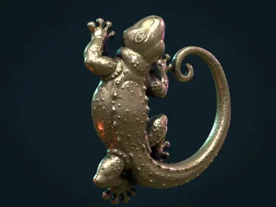 Gecko gold 3D print model