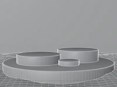 Display Podium Sky Sea Cloud 3D model