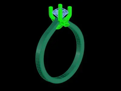 ring butterfly 3D print model