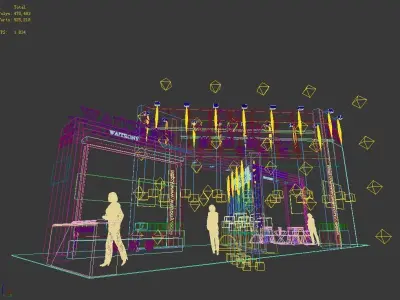 Booth - Area - 15X6-3DMAX2009-01 3D model