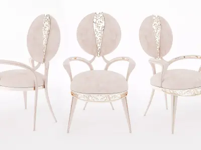 Nature Chair Low-poly 3D model