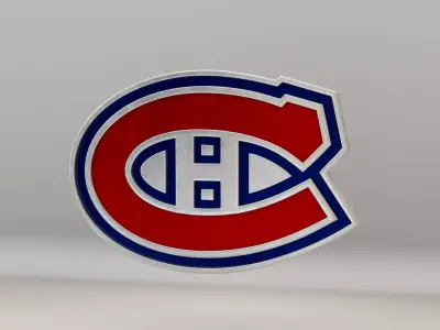 NHL Montreal Canadiens Team Logo 3D model