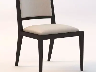 Domicile Upholstered Back Side Chair 60010 3D model