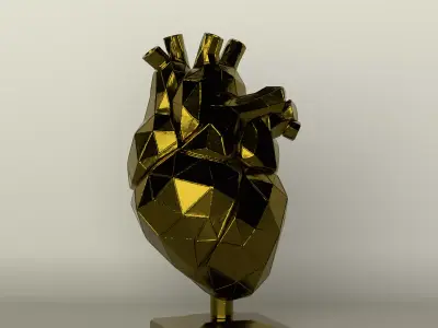 Minimalist Decorative Heart  3D Model for Printing 3D print model