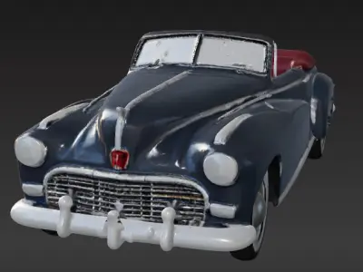 Classic Car 3D Model Bundle 3 Models 3D print model