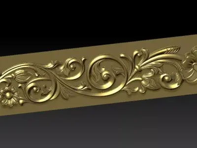 Decorative patterns CNC machine output 3D model 3D model