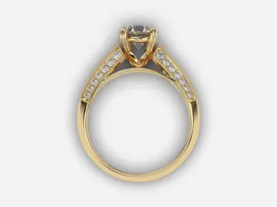 engagement Ring 3D print model 28