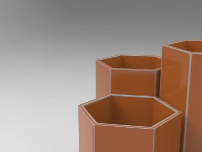 Axo Vase Low-poly 3D model