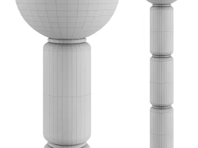 Noctambule 3 high Cylinder Bowl  floor lamp by Flos 3D model