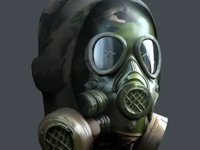 Helmet 3d model military combat Military Low-poly Low-poly 3D model 83