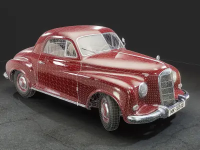 Mercedes-Benz 1948 Prototyp Eu 149 Low-poly 3D model