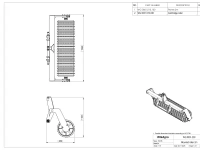 WG 0001 - Complete range of 18 mounted multipurpose roller 3D model
