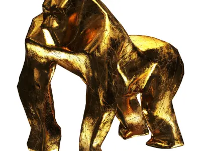  Gorilla Low-poly 3D model