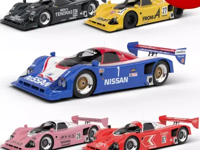 Pack Nissan R90CK Racing 1990 HQ interior