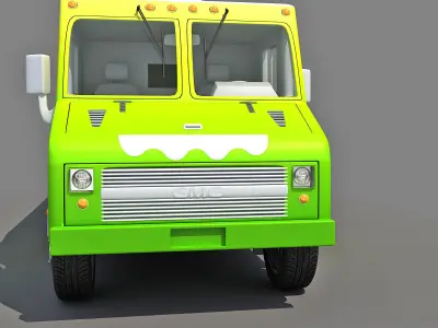 Nom Nom Green Food Truck 3D model
