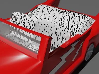 Low Poly Greaser Car Free low-poly 3D model