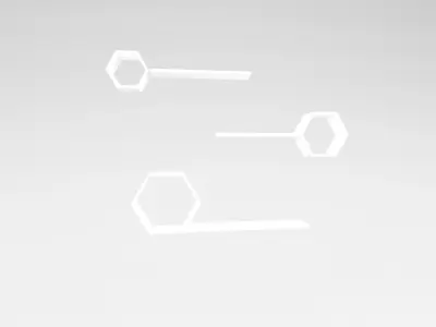 Wall Rack v1 001 Low-poly 3D model