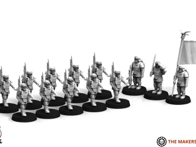 Universal Guard - Marching Infantry 3D print model