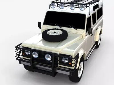 Land Rover Defender 110 Station Wagon rev 3D model