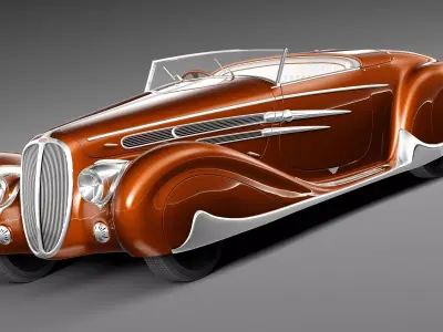 Delahaye T165 1939 3D model
