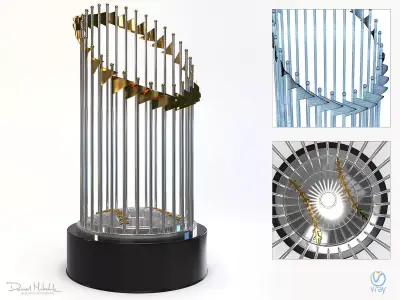 Baseball Throphy 3D model