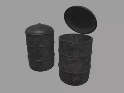 Petrol Can Low-poly 3D model