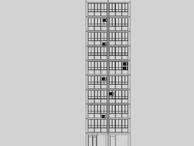 Buenos Aires Style Building 4 3D model