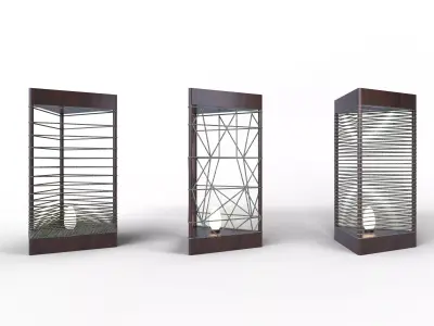 Rope Lamps 3D model
