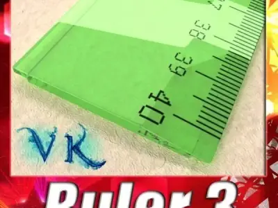 Ruler 03 High res 3D model