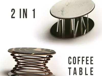 CAFFE TABLE Free low-poly 3D model