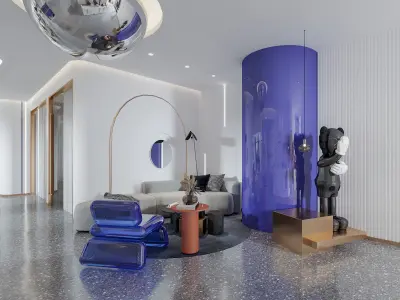 Modern Hair salon 3D model