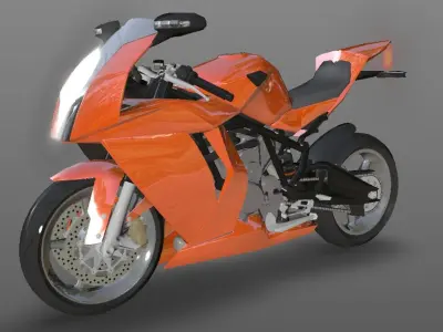 Bike 3D Model New Design Game Model Low-poly 3D model