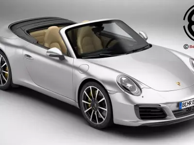 Porsche 911 Carrera Cabriolet 2017 3D model