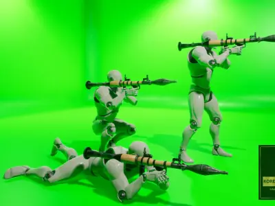 UE4 RPG LAUNCHER ANIMATION 3D model