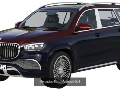 HQ cars collection 8 3D Model Pack