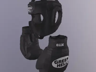 BOXING EQUIPMENT PBR Low-poly 3D model