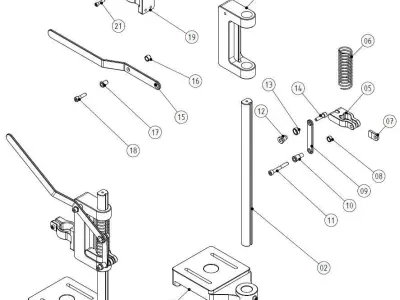 COLUMN DRILL  STAND 3D model